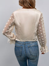 Tinsley Flounce Sleeve Blouse