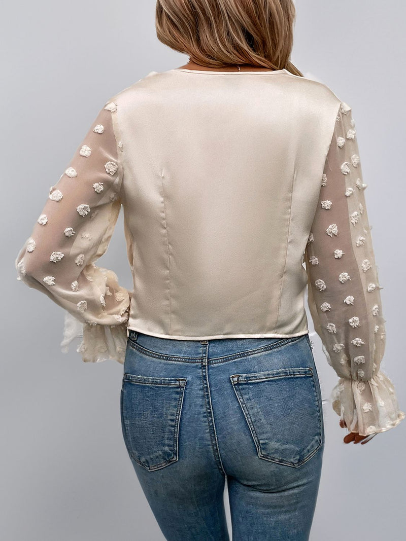 Tinsley Flounce Sleeve Blouse