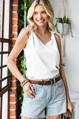 Celeste Knot Detail V-Neck Tank