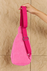 Sloane Mini Corduroy Single Strap Backpack Bag