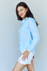 Philippa Striped Button Down Shirt Top