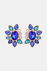 Camila Geometrical Shape Glass Stone Dangle Earrings