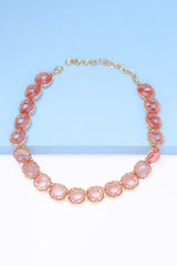 Leia Zinc Alloy Resin Necklace