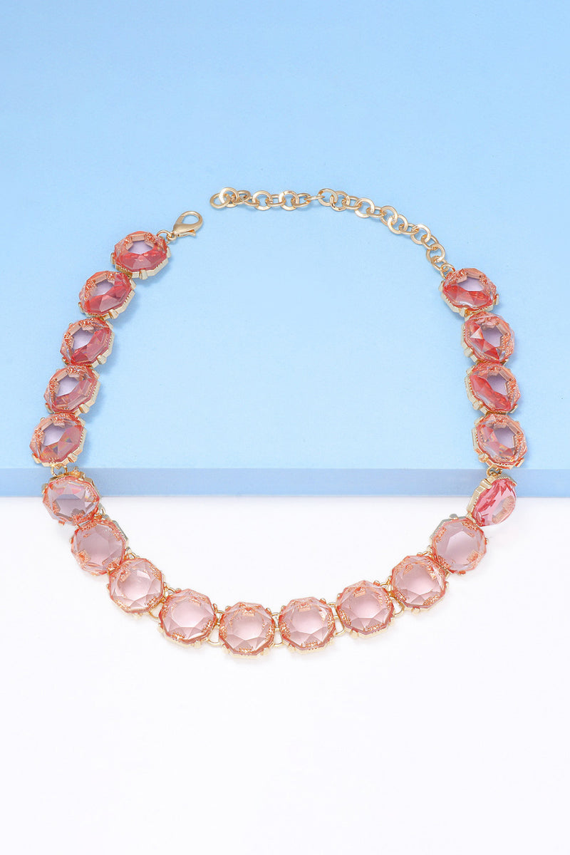 Leia Zinc Alloy Resin Necklace