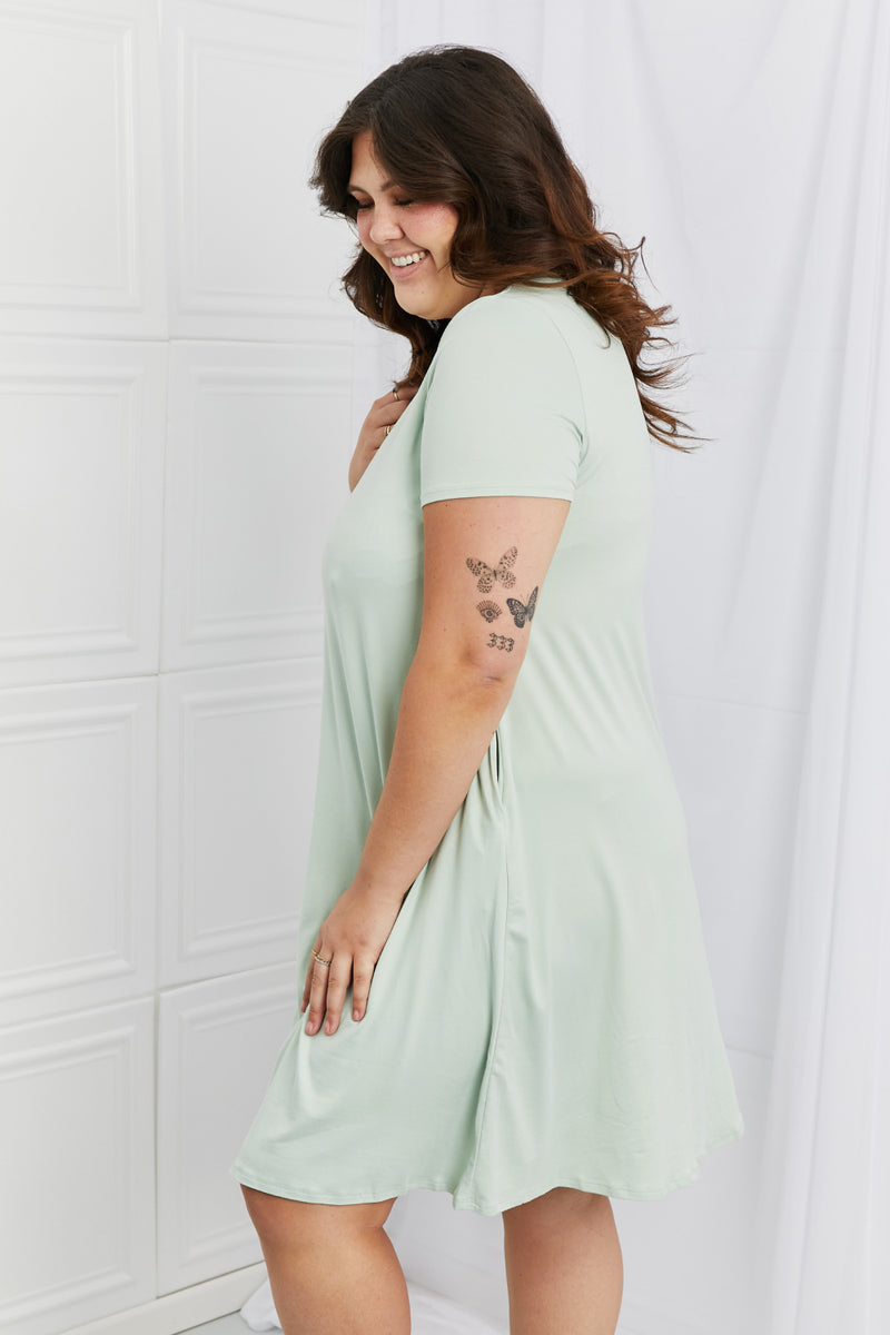 Alexia Full Size V-Neck Dress