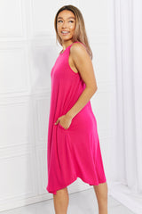 Valery Full Size Still In Love Sleeveless Midi Dress