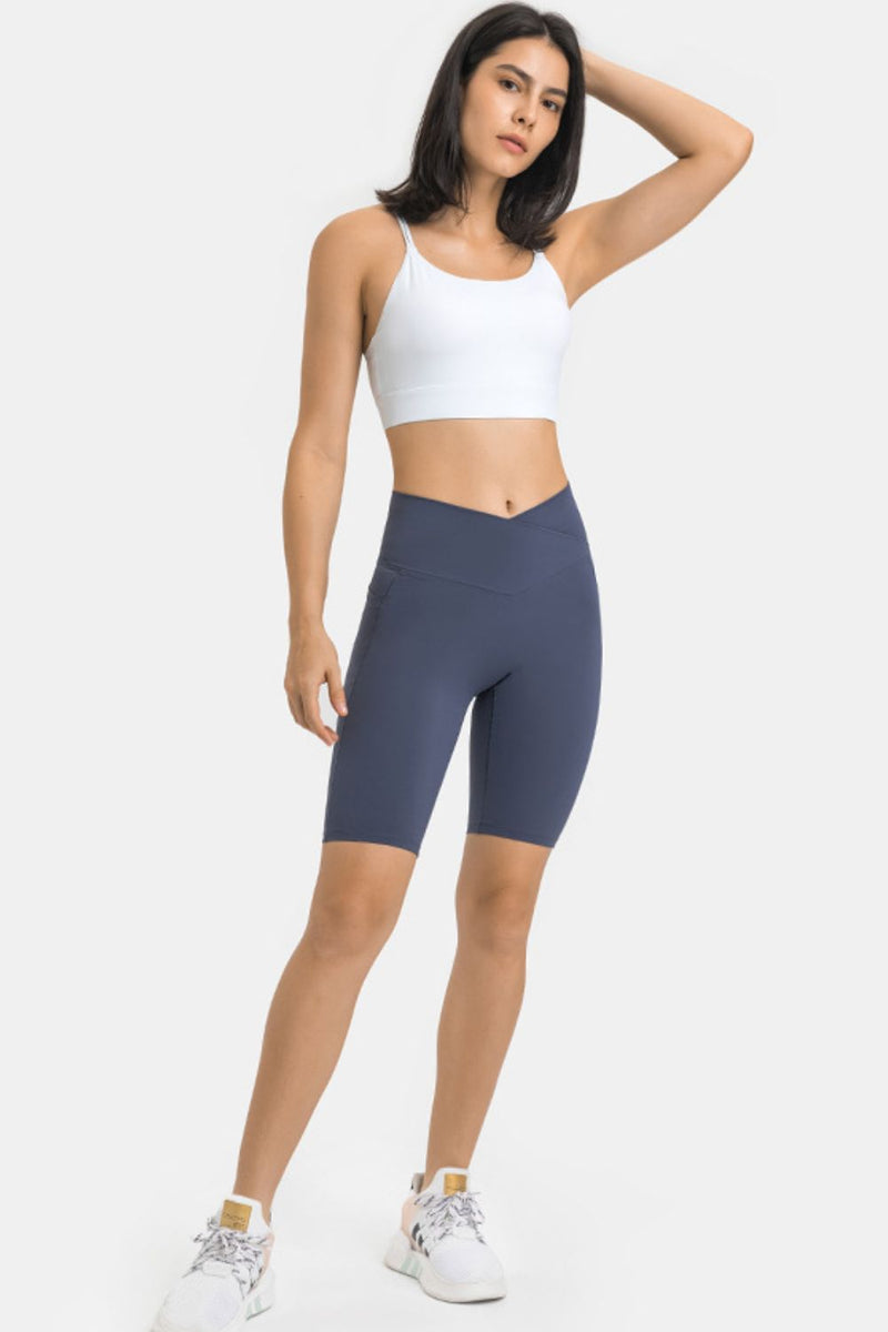 Savannah High Waist Biker Shorts with Pockets