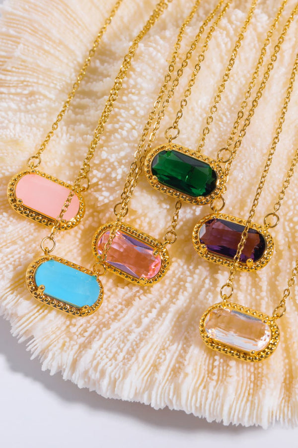 Brooklyn Copper 14K Gold Pleated Pendant Necklace
