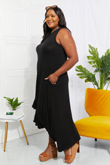 Haven Full Size High-Low Ruffled Maxi Dress