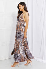 Charlie Full Size Piecing It Together Printed Sleeveless Dress