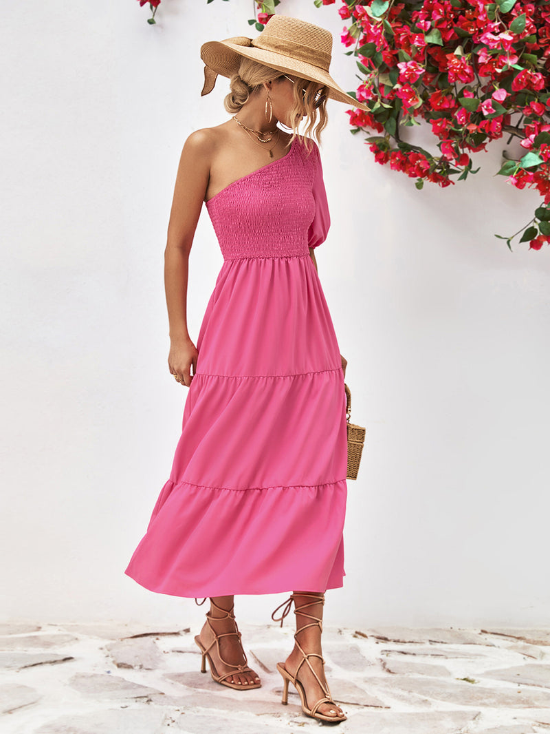 Malaya One-Shoulder Midi Dress