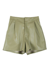Ginna Vegan leather shorts