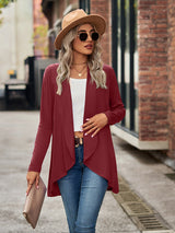 Veda Open Front Long Sleeve Cardigan