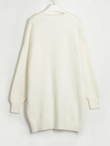 Miracle V-Neck Dropped Shoulder Sweater Dress