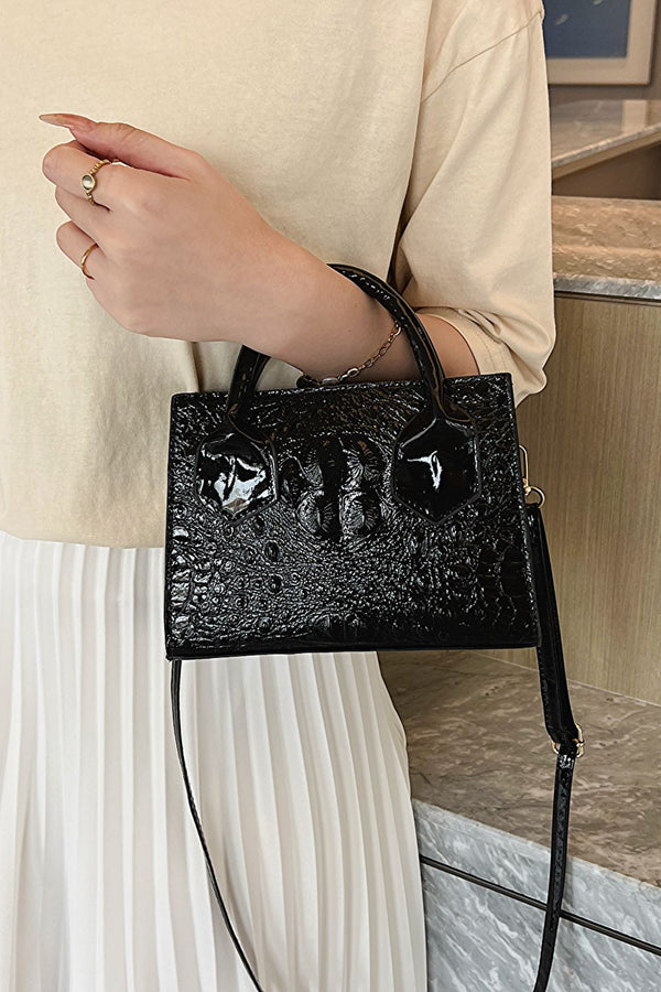 Elise Textured PU Leather Crossbody Bag