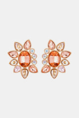 Camila Geometrical Shape Glass Stone Dangle Earrings