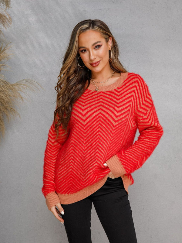 Leighton Round Neck Long Sleeve Sweater