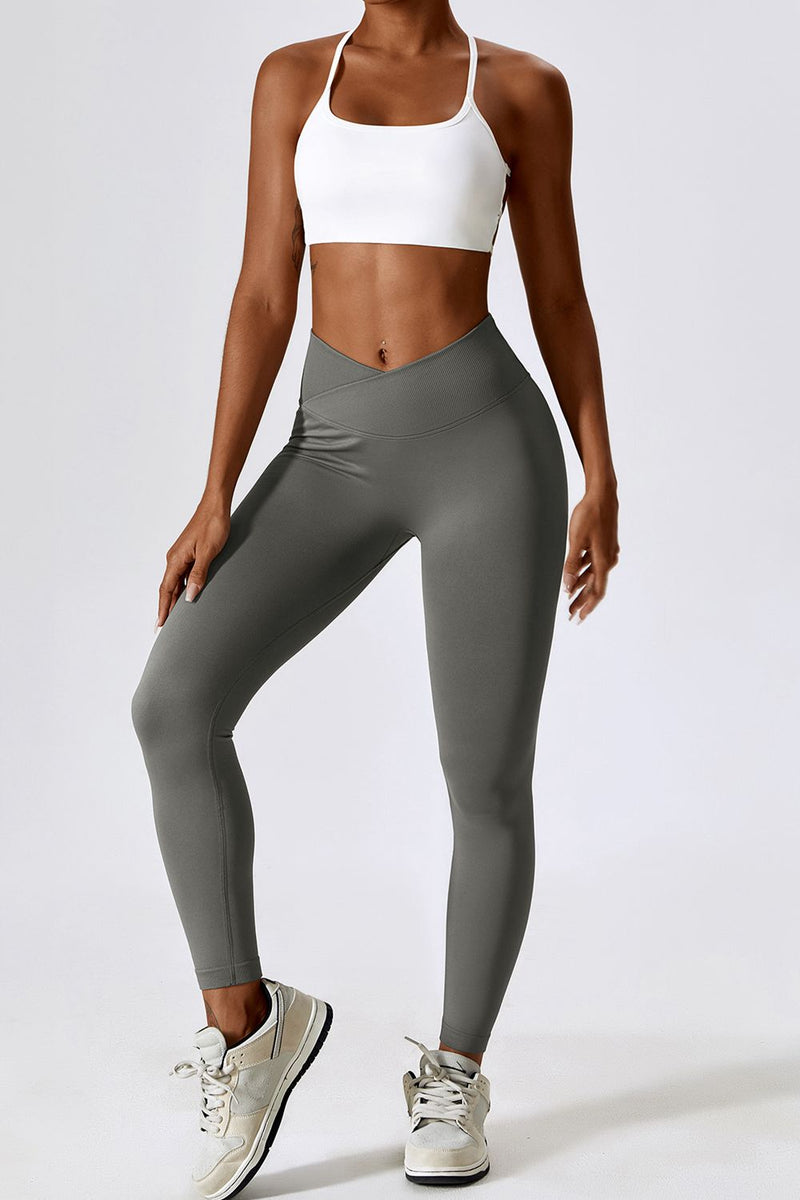 Angie Slim Fit Wide Waistband Sports Leggings