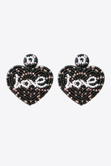 Emma Beaded Heart Earrings