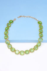 Leia Zinc Alloy Resin Necklace