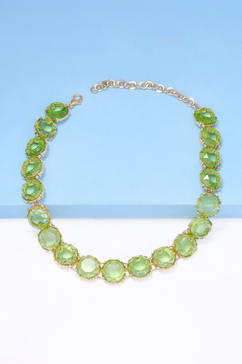 Leia Zinc Alloy Resin Necklace