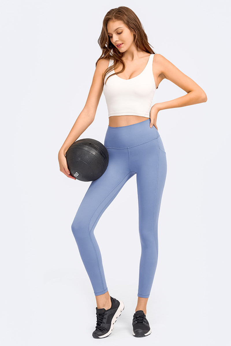 Bianca Deep V-Neck Crop Sports Bra