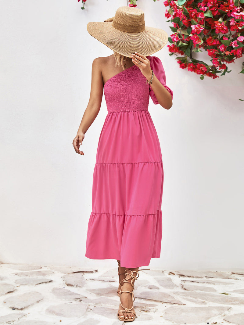 Malaya One-Shoulder Midi Dress