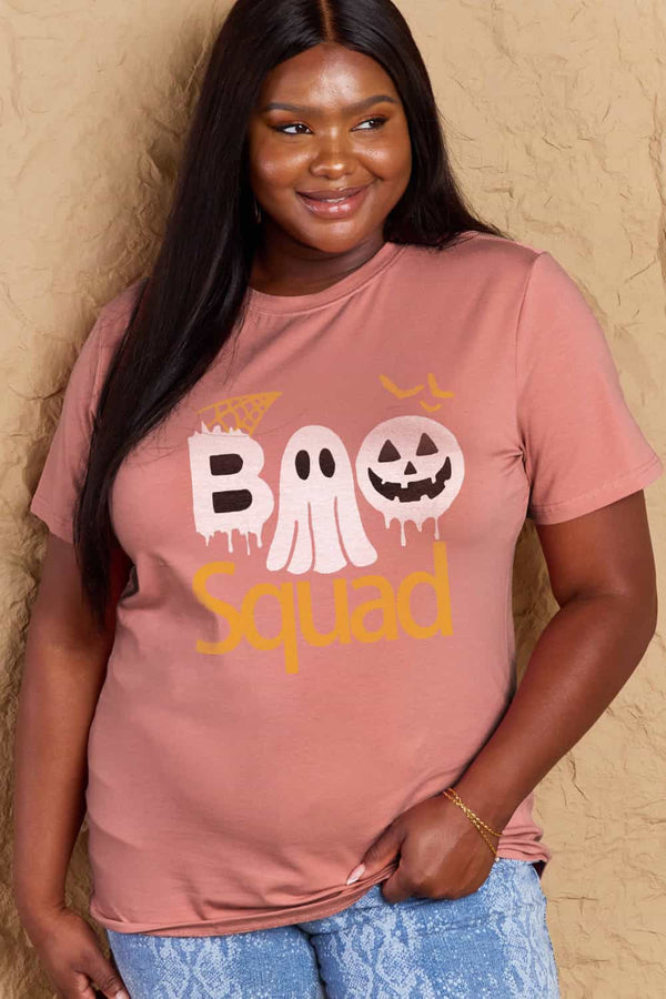 Aila Full Size BOO SQUAD Graphic Cotton T-Shirt