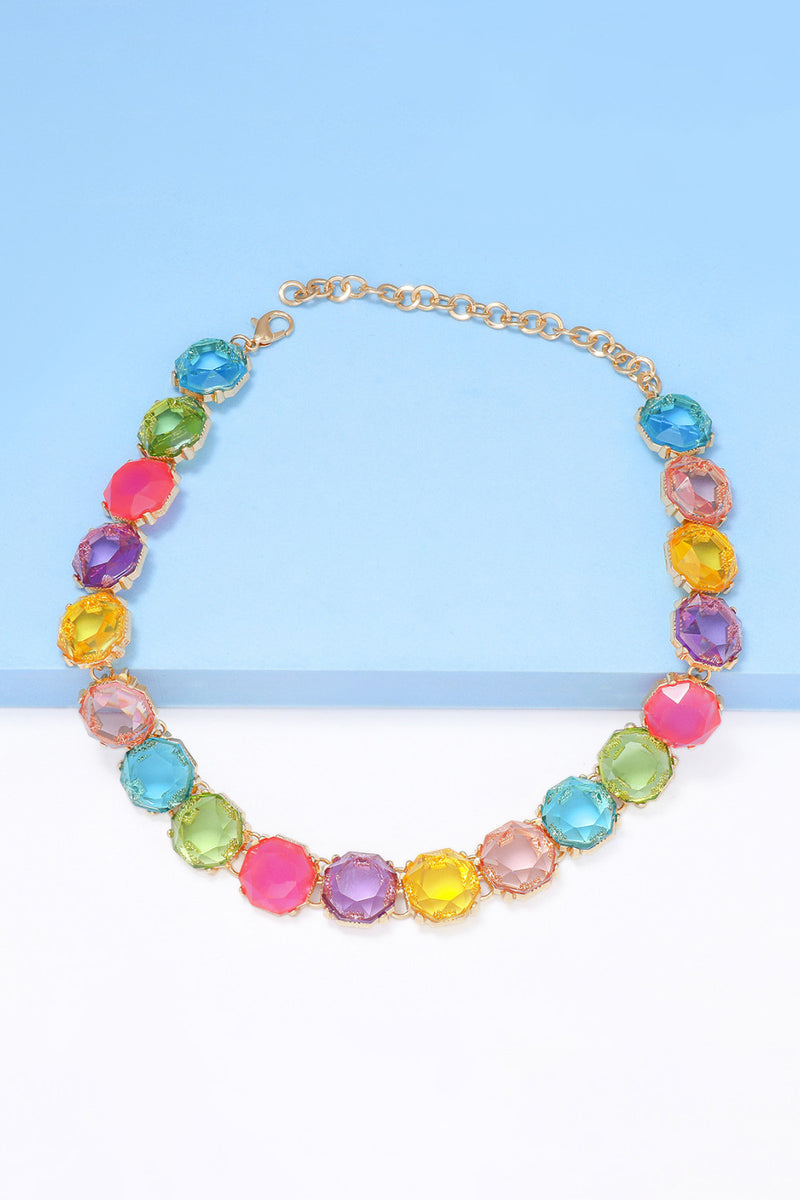 Leia Zinc Alloy Resin Necklace