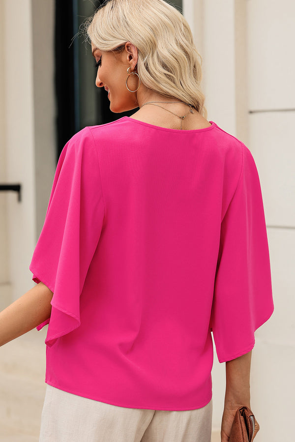 Liana V-Neck Cloak Sleeve Blouse