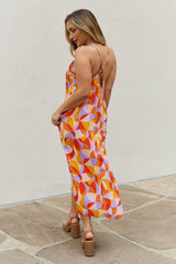 Poppy Full Size Printed Sleeveless Maxi Dress