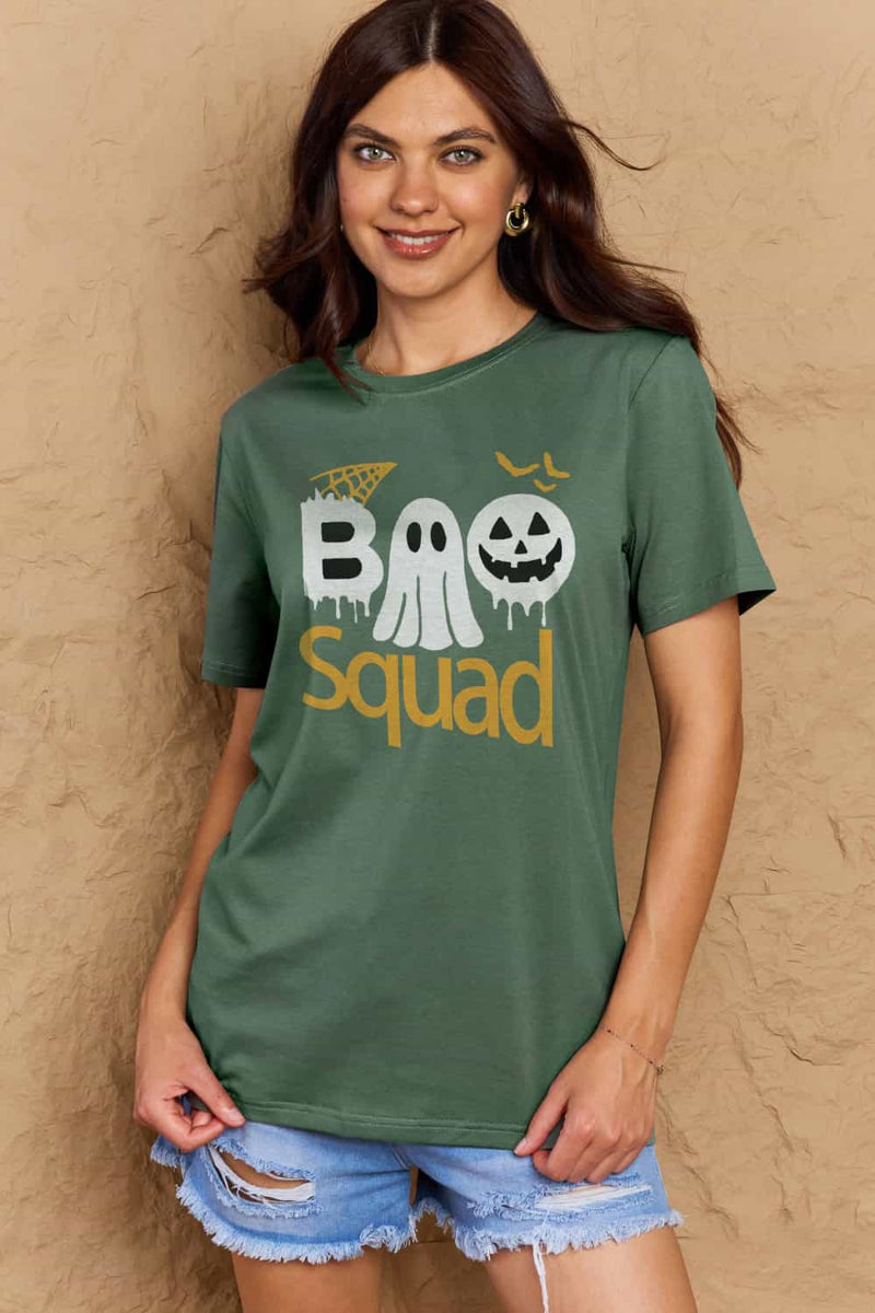 Aila Full Size BOO SQUAD Graphic Cotton T-Shirt