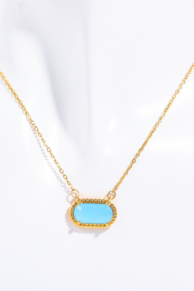 Brooklyn Copper 14K Gold Pleated Pendant Necklace