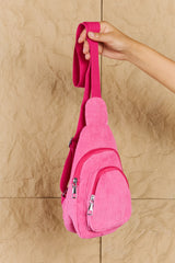 Sloane Mini Corduroy Single Strap Backpack Bag