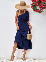 Malaya One-Shoulder Midi Dress
