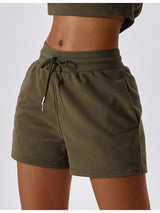 Juniper Drawstring Smocked Waist Sports Shorts