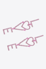 Phoebe Glass Stone Zinc Alloy Earrings