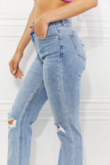 Faith Abby High Rise Slim Straight Jeans