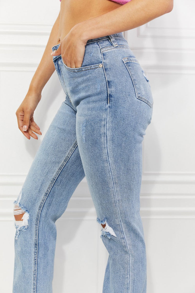 Faith Abby High Rise Slim Straight Jeans