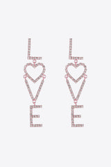 Phoebe Glass Stone Zinc Alloy Earrings