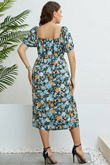 Kaia Floral Split Short Sleeve Dress