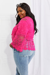 Johanne Full Size Lace Oasis Top