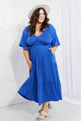 Abigail Flare Sleeve Tiered Maxi Dress