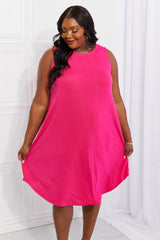 Valery Full Size Still In Love Sleeveless Midi Dress