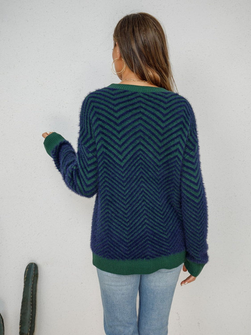 Leighton Round Neck Long Sleeve Sweater