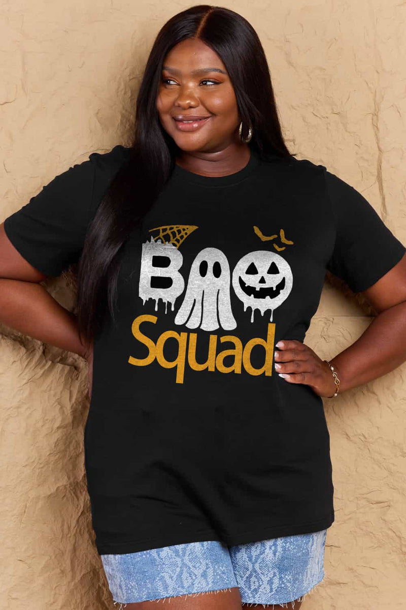Aila Full Size BOO SQUAD Graphic Cotton T-Shirt