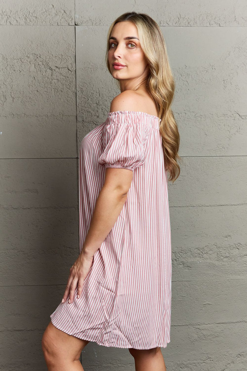 Jennifer Off The Shoulder Mini Dress