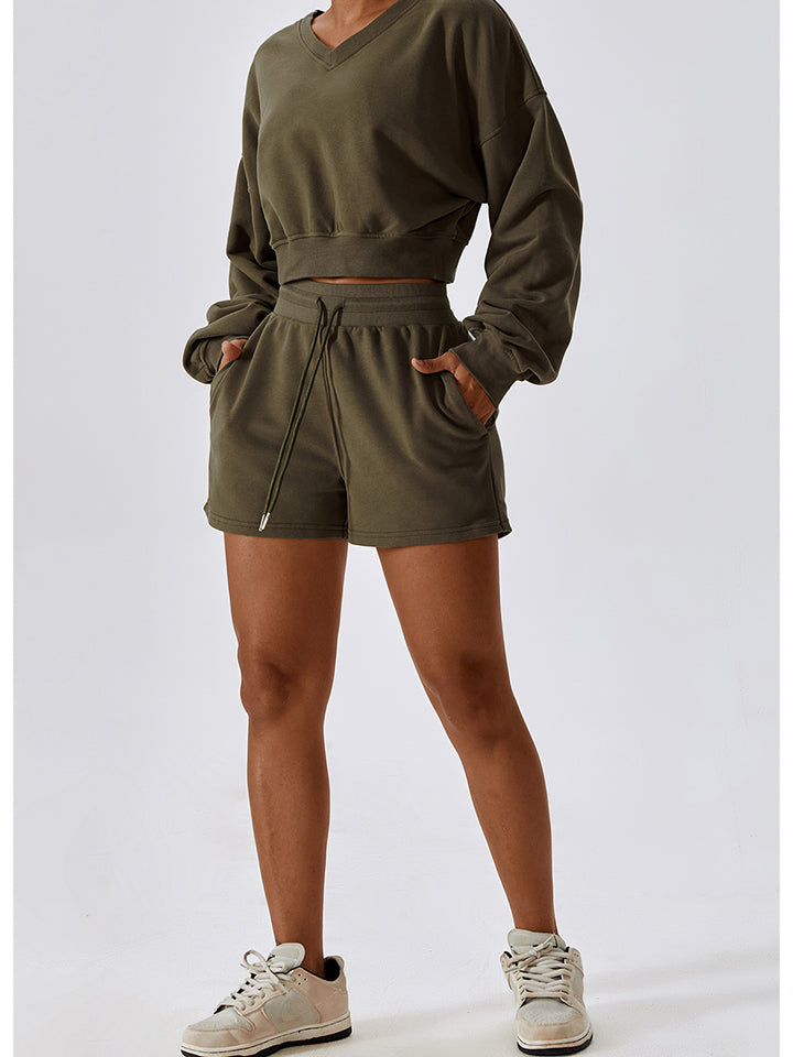 Juniper Drawstring Smocked Waist Sports Shorts
