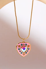 Paola Heart Box Pendant Necklace