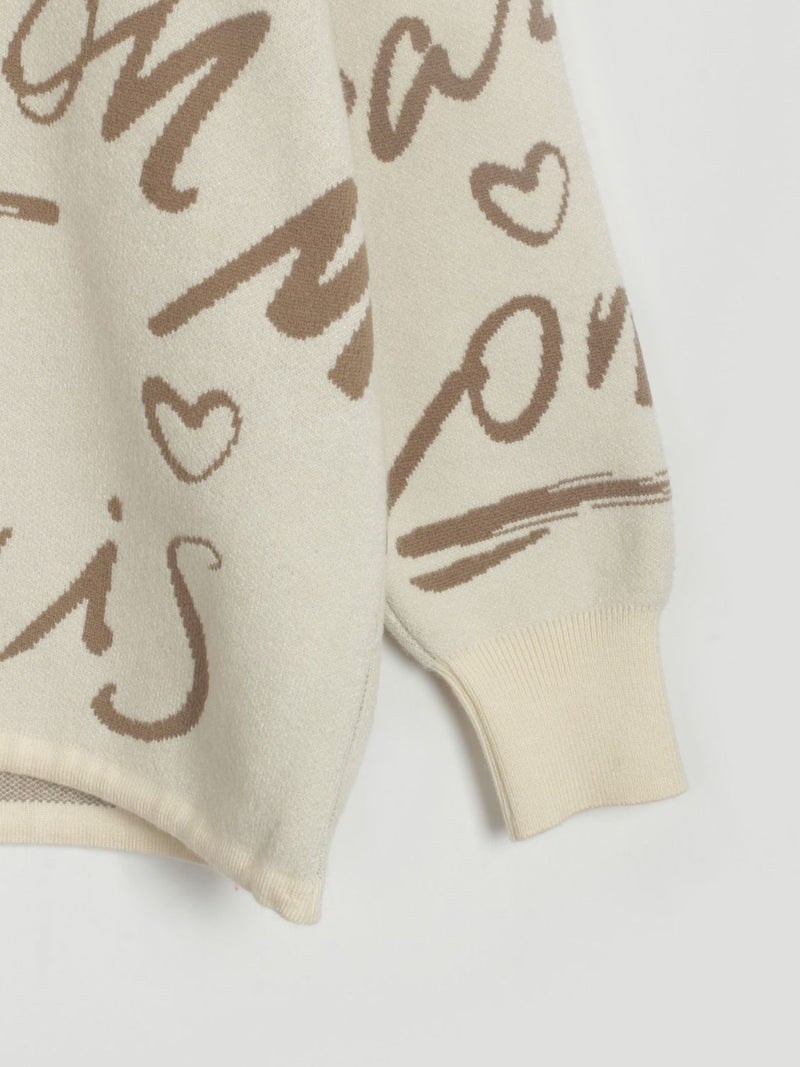 Alice Round Neck Drawstring Sweater